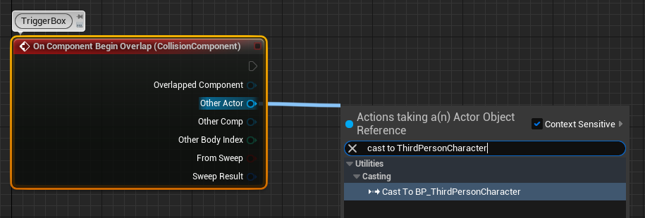 Casting step 1